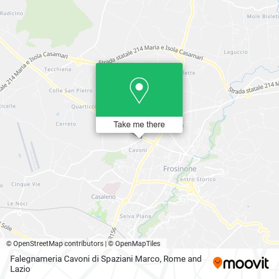 Falegnameria Cavoni di Spaziani Marco map