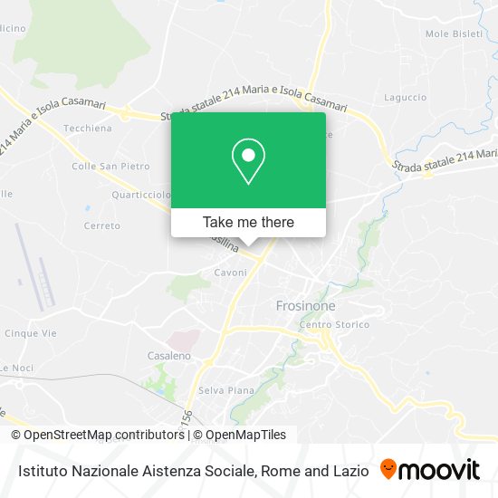 Istituto Nazionale Aistenza Sociale map