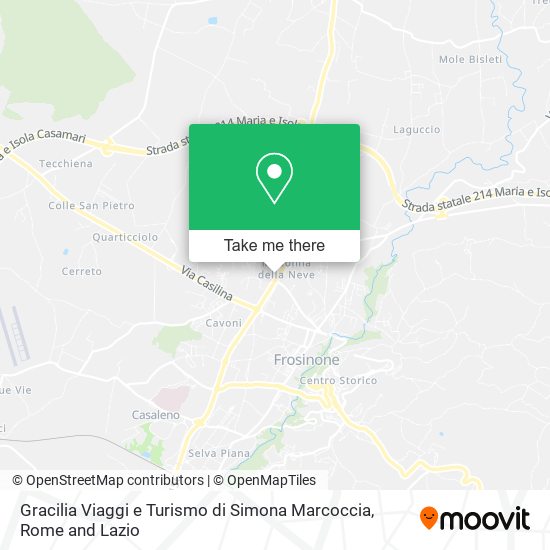 Gracilia Viaggi e Turismo di Simona Marcoccia map