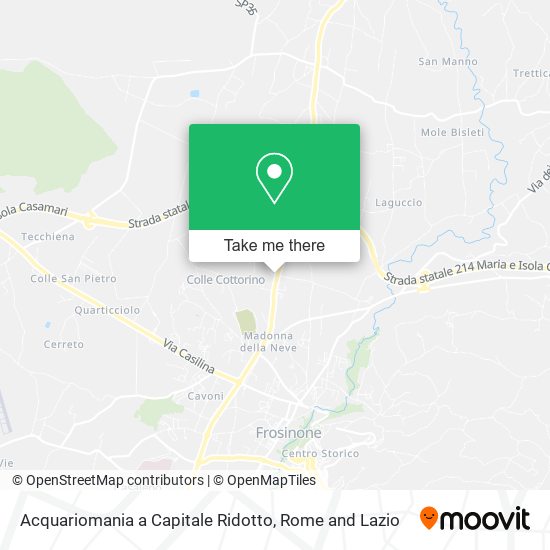 Acquariomania a Capitale Ridotto map