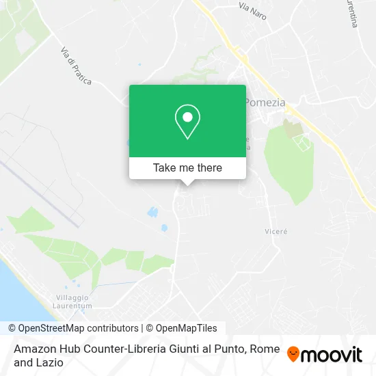 Amazon Hub Counter-Libreria Giunti al Punto map