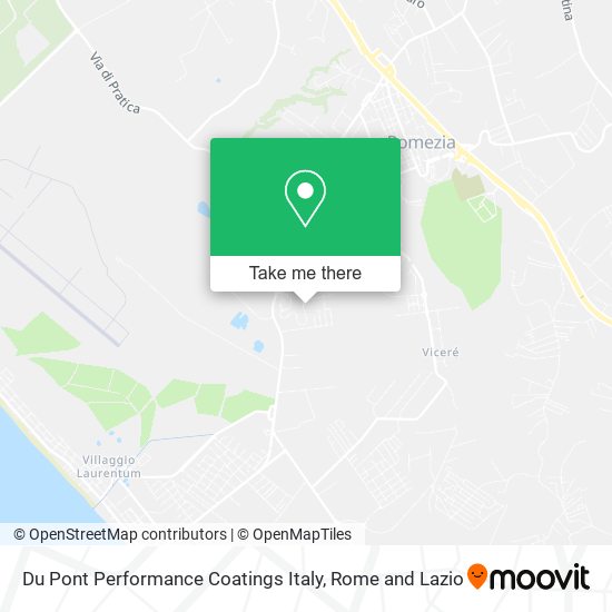 Du Pont Performance Coatings Italy map