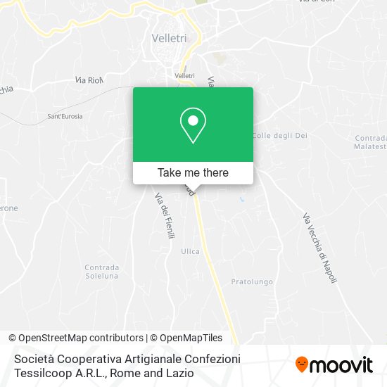 Società Cooperativa Artigianale Confezioni Tessilcoop A.R.L. map