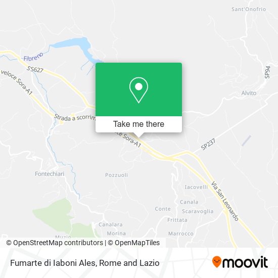 Fumarte di Iaboni Ales map
