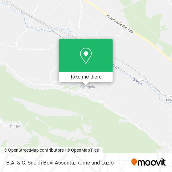 B.A. & C. Snc di Bovi Assunta map