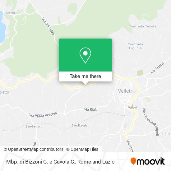 Mbp. di Bizzoni G. e Cavola C. map