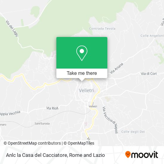 Anlc la Casa del Cacciatore map