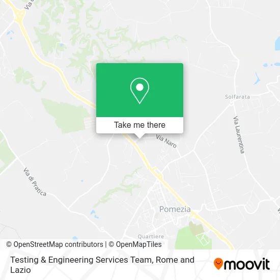 Testing & Engineering Services Team map