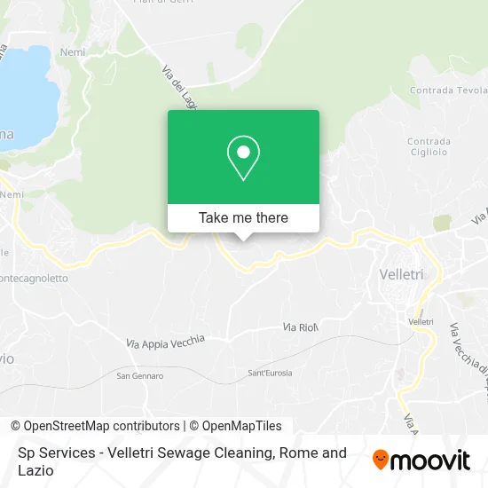 Sp Services - Velletri Sewage Cleaning map