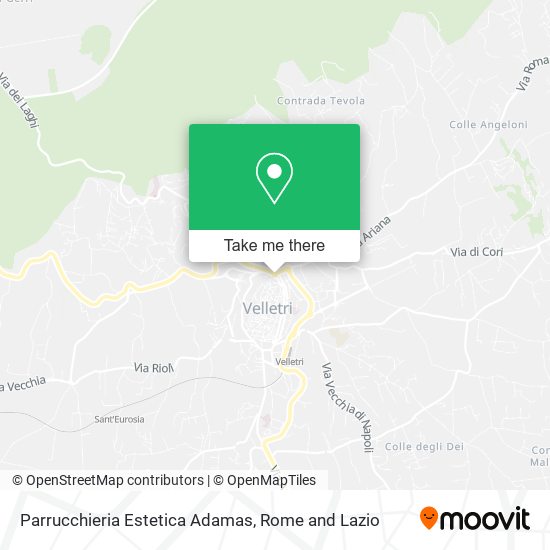 Parrucchieria Estetica Adamas map