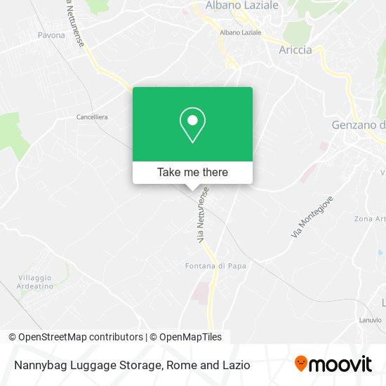 Nannybag Luggage Storage map