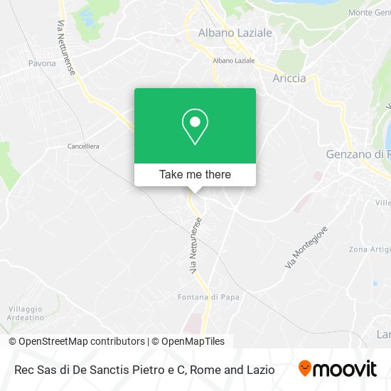 Rec Sas di De Sanctis Pietro e C map