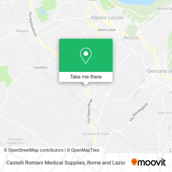 Castelli Romani Medical Supplies map
