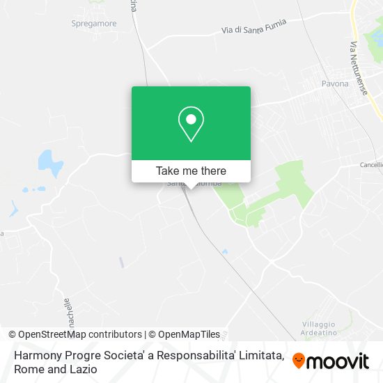 Harmony Progre Societa' a Responsabilita' Limitata map