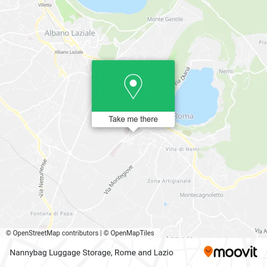 Nannybag Luggage Storage map