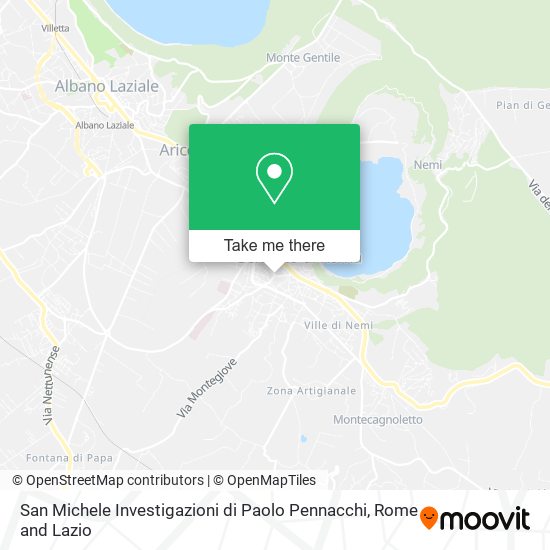 San Michele Investigazioni di Paolo Pennacchi map