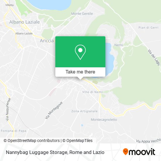 Nannybag Luggage Storage map