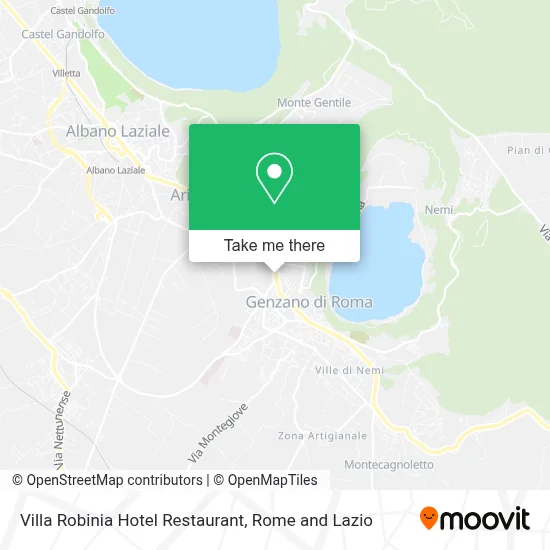 Villa Robinia Hotel Restaurant map