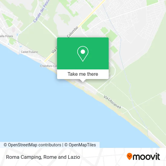 Roma Camping map