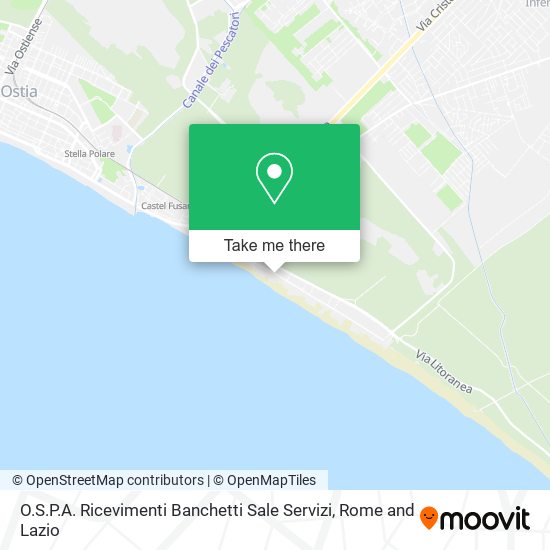 O.S.P.A. Ricevimenti Banchetti Sale Servizi map