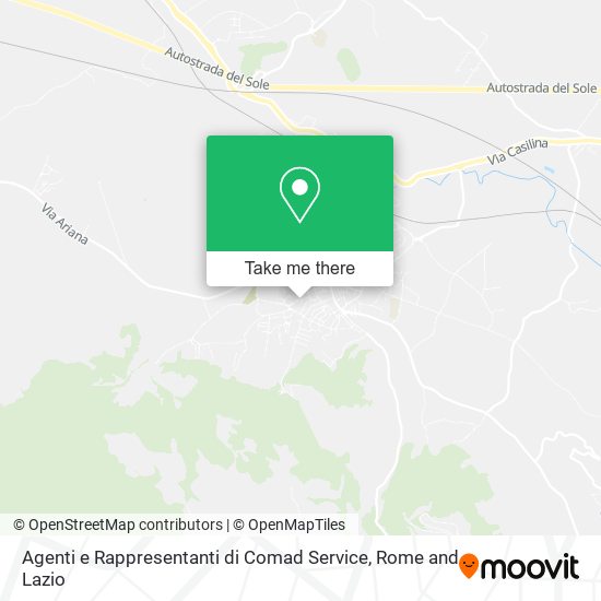 Agenti e Rappresentanti di Comad Service map