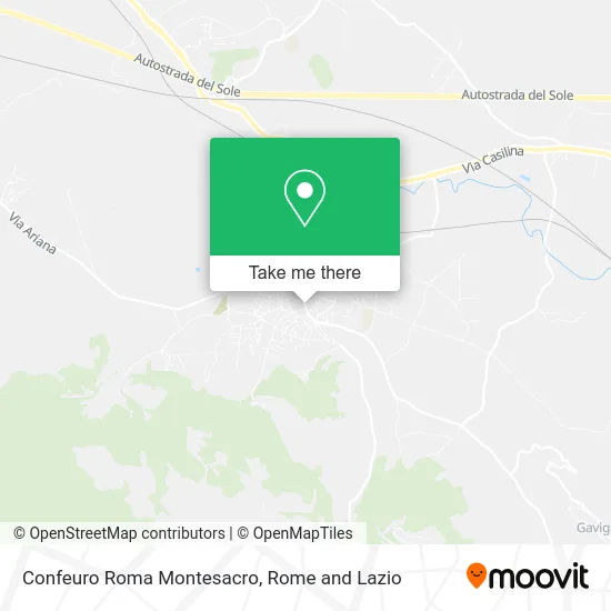 Confeuro Rome Montesacro map