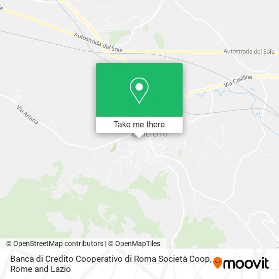 Banca di Credito Cooperativo di Roma Società Coop map