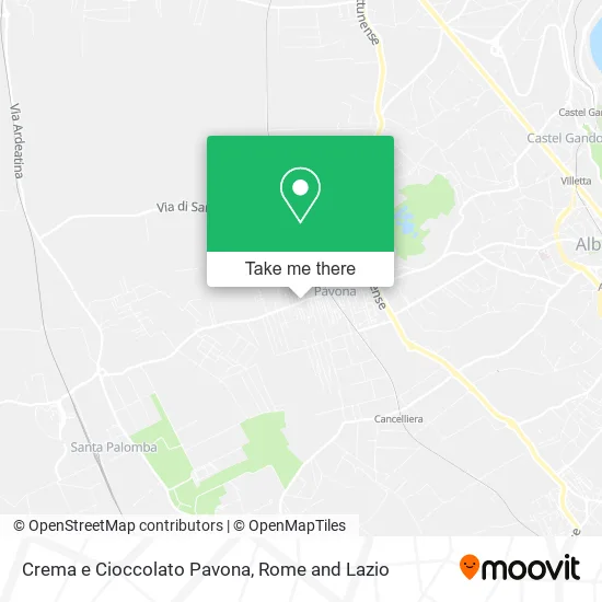 Crema e Cioccolato Pavona map