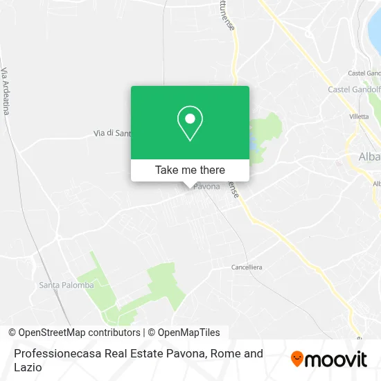 Professionecasa Real Estate Pavona map