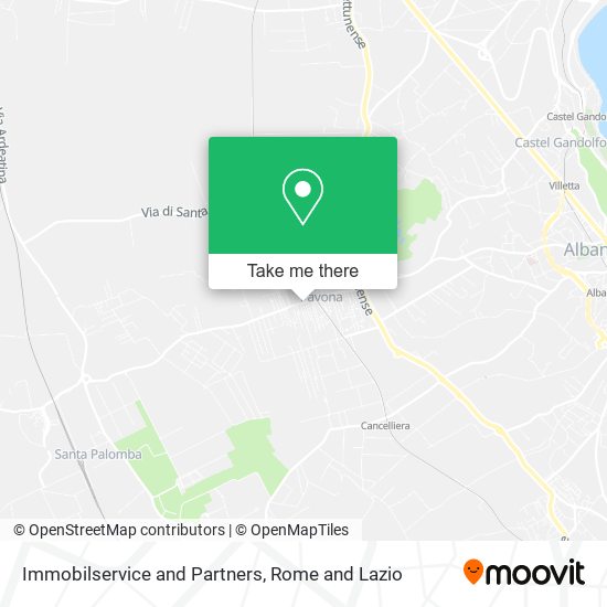 Immobilservice and Partners map