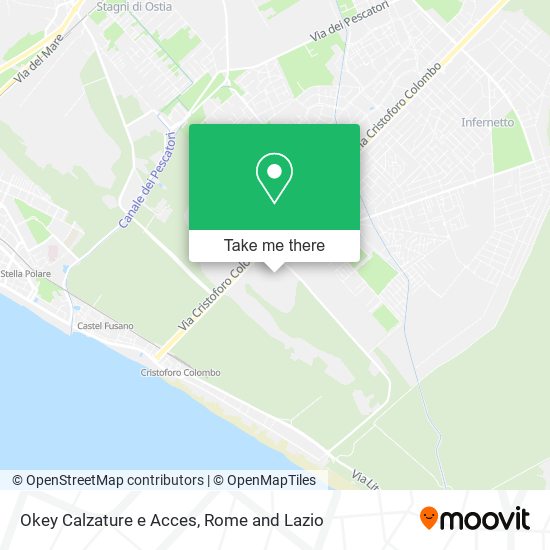 Okey Calzature e Acces map