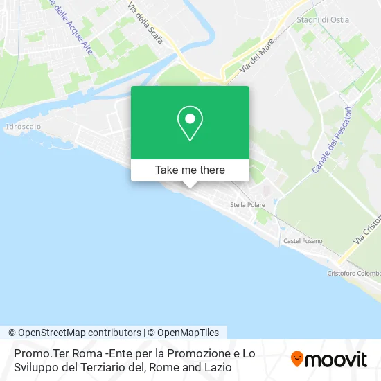 Promo.Ter Roma -Ente per la Promozione e Lo Sviluppo del Terziario del map