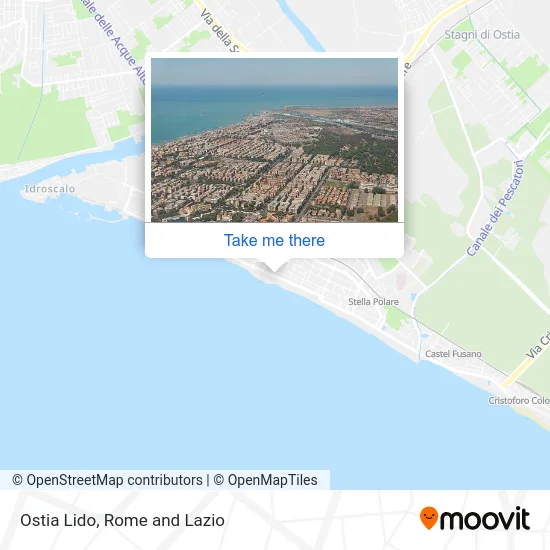 Ostia Lido map