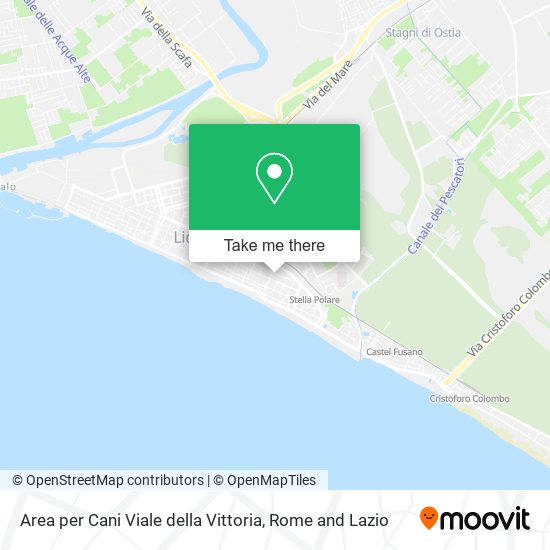 Area per Cani Viale della Vittoria map