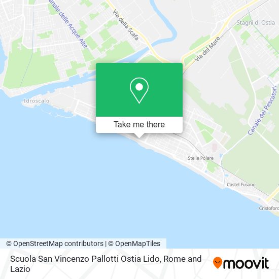 Scuola San Vincenzo Pallotti Ostia Lido map
