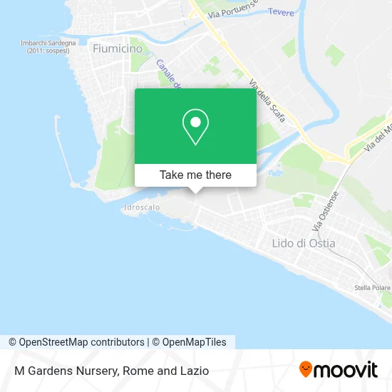 M Gardens Nursery map