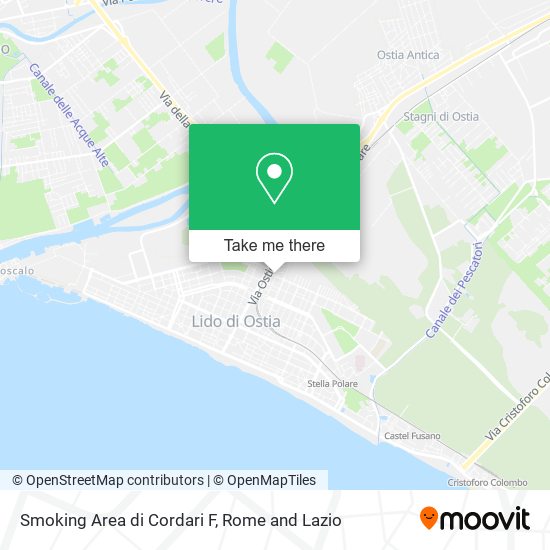 Smoking Area di Cordari F map
