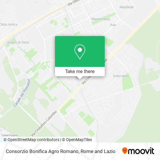 Consorzio Bonifica Agro Romano map