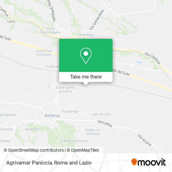 Agrivamar Paniccia map