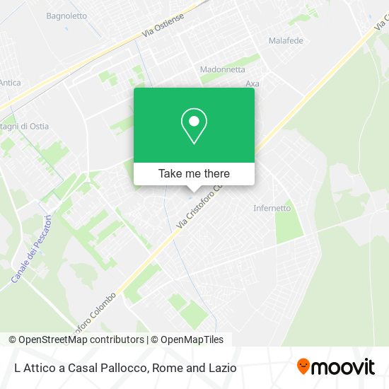 L Attico a Casal Pallocco map