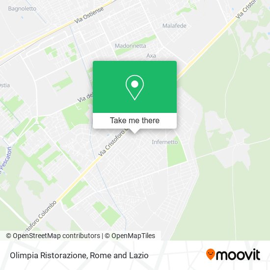 Olimpia Ristorazione map