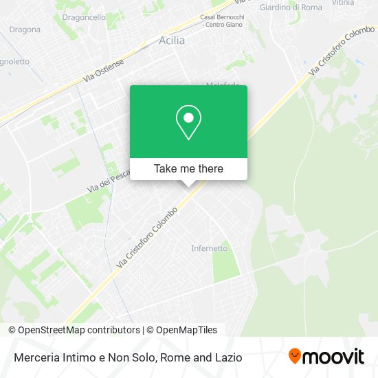 Merceria Intimo e Non Solo map