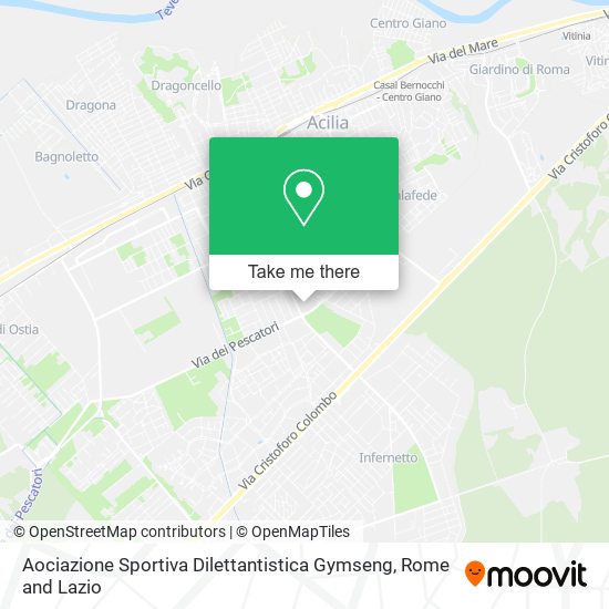 Aociazione Sportiva Dilettantistica Gymseng map