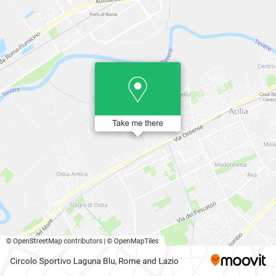 Circolo Sportivo Laguna Blu map