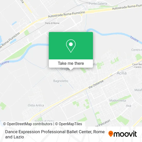 Dance Expression Professional Ballet Center map