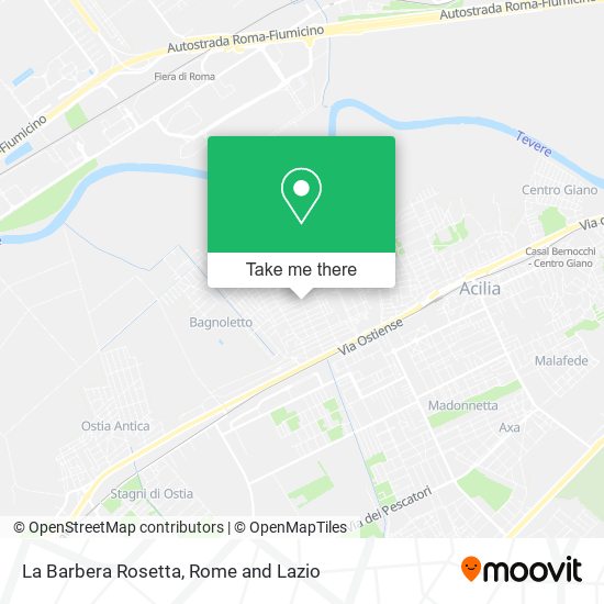 La Barbera Rosetta map