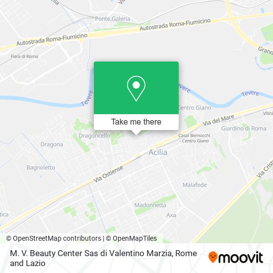 M. V. Beauty Center Sas di Valentino Marzia map