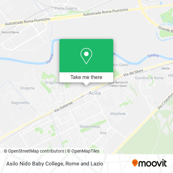 Asilo Nido Baby College map