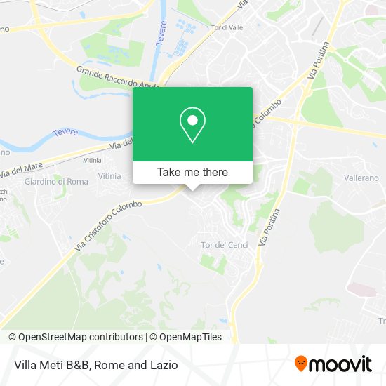 Villa Metì B&B map