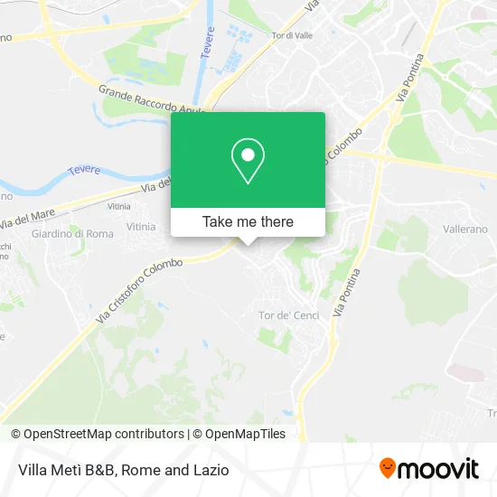 Villa Metì B&B map